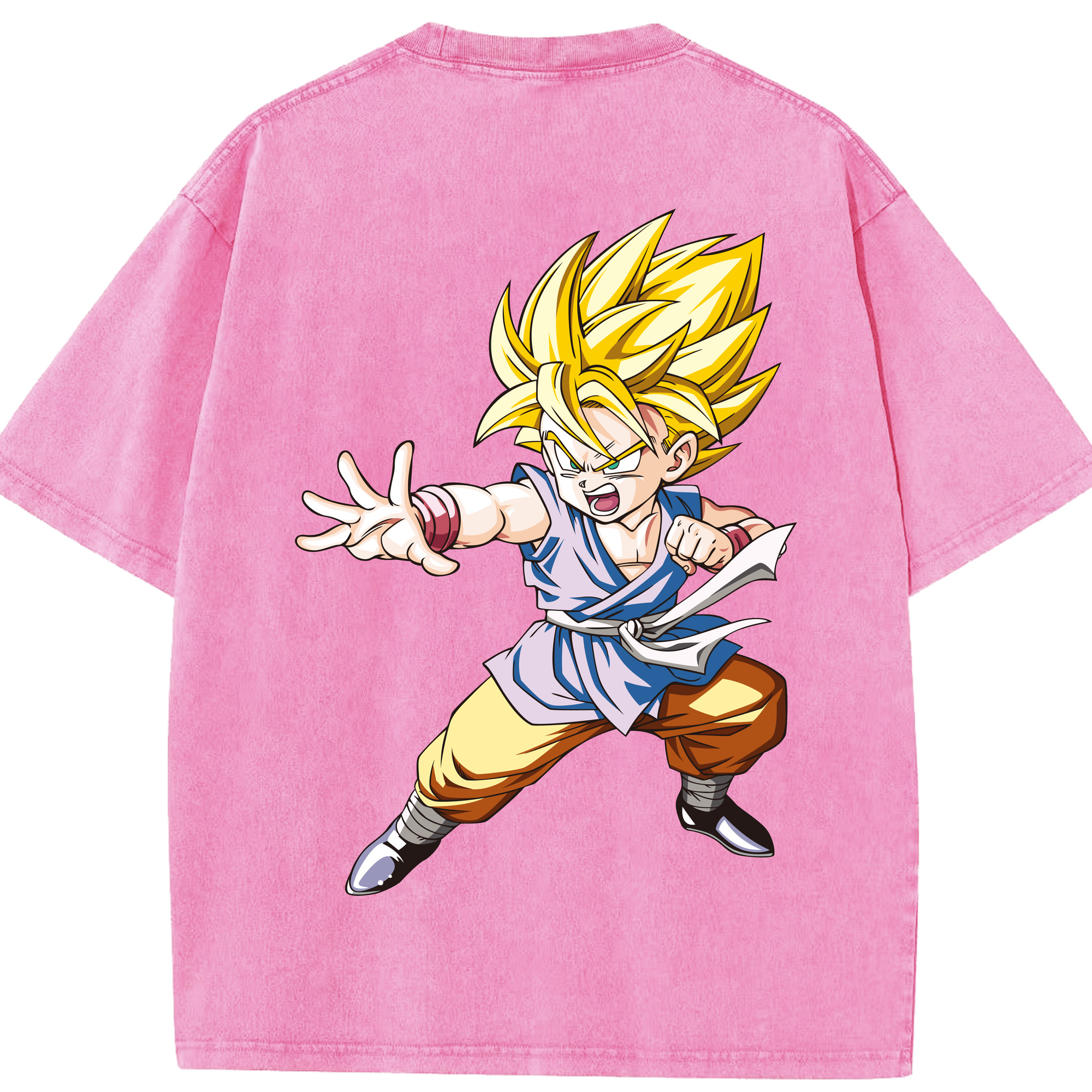 （画像用） ドラゴンボール ベジット DRAGON BALL Vegetto 綿100% ヴィンテージ風 半袖Tシャツ（背面プリント）